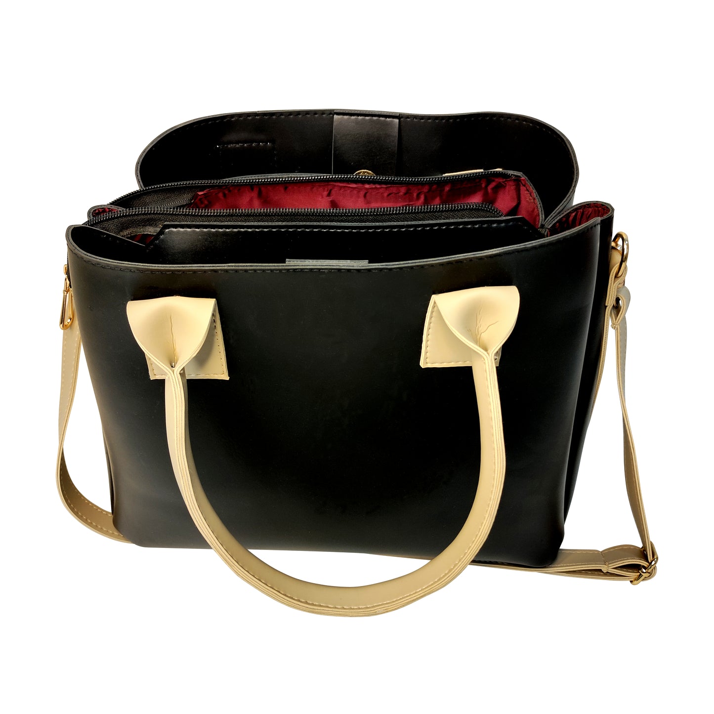 black-leather rexine Bag NC-001